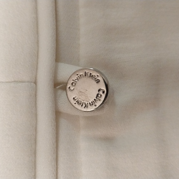 CALVIN KLIEN BRAND WHITE STRETCHY STRAIGHT LEG pants size 12 - Picture 11 of 17